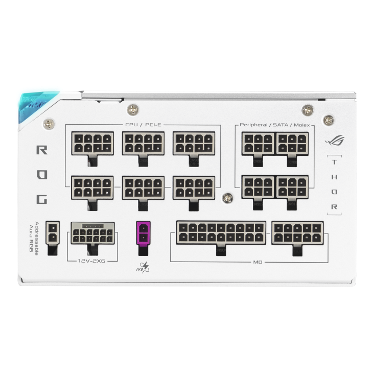 Блок питания Asus ROG Thor 1200W Platinum III [1200 Вт, 80 PLUS Platinum, 7x SATA, 1 x 16 pin (12VHPWR), 4 x 6+2 pin PCIe, 2x 4+4 pin CPU, ATX]