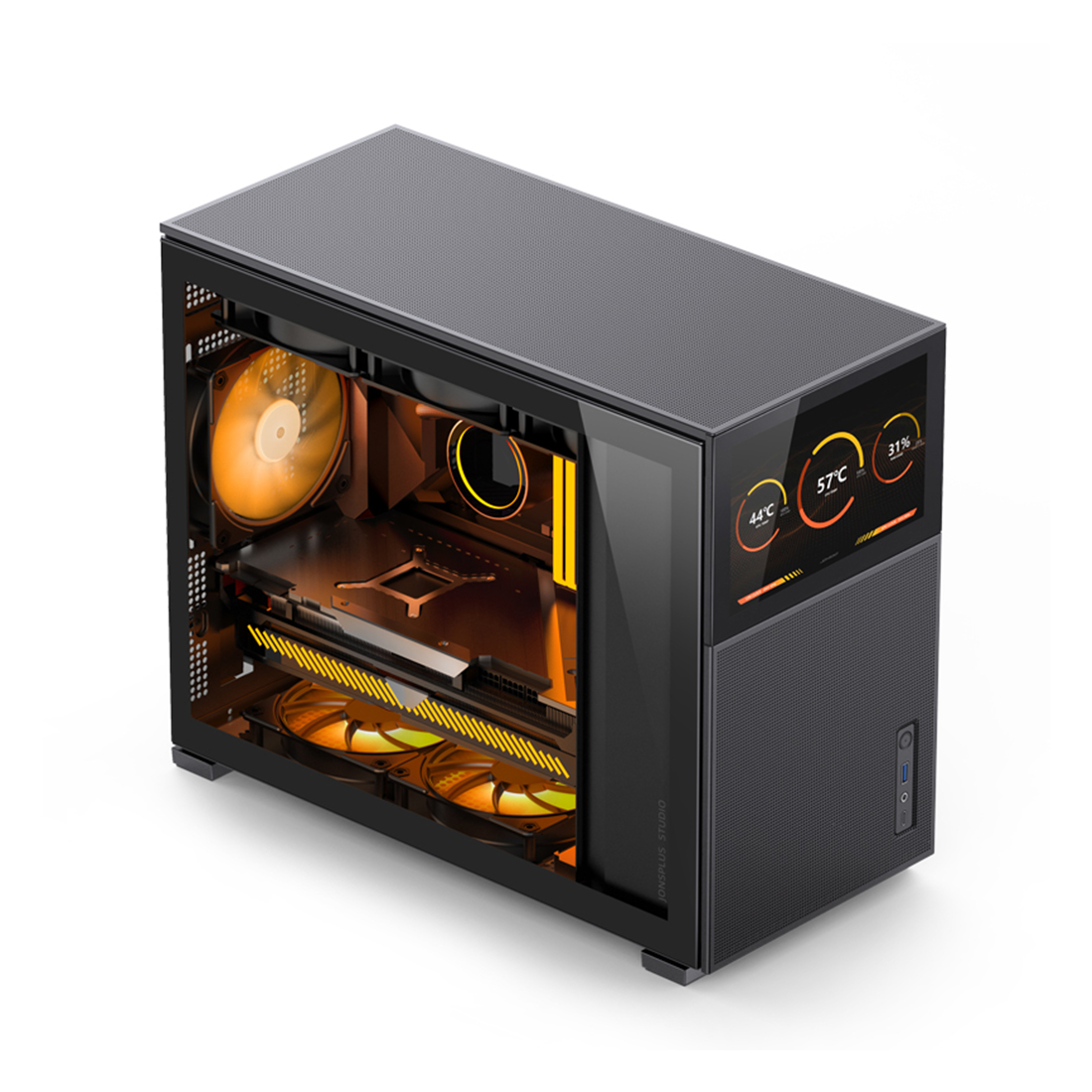 Корпус Jonsbo D31 MESH SCREEN (D31 MESH SC Black) [Mini Tower, черный]