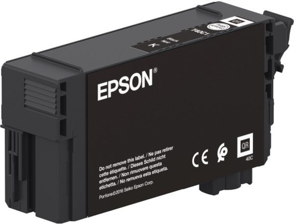Картридж струйный Epson UltraChrome XD2 Black T40C140 (C13T40C140), оригинальный, черный, 50 мл