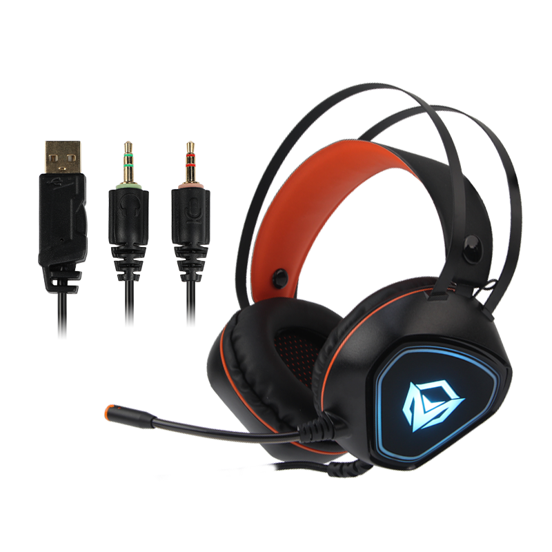 Гарнитура Meetion HP020, черный 10-20000Hz, 120dB, USB/3.5