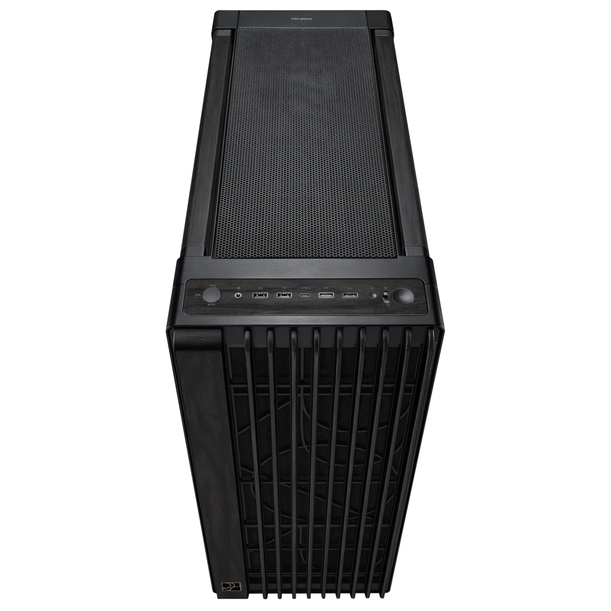 Корпус Asus PROART PA602 WOOD TG PWM BLACK [Midi Tower, 1 x 140 мм, 2 x 200 мм]