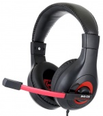 Гарнитура Gembird MHS-G30, черный+красный  - купить в интернет-магазине Forcecom.kz Гарнитура Gembird MHS-G30, черный+красный