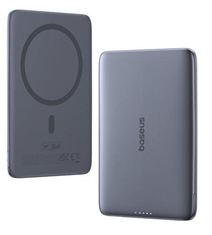 Портативный внешний аккумулятор Baseus PicoGo AM41 Ultra-Slim Qi2 Magnetic 10000mAh 27W Cosmic Black