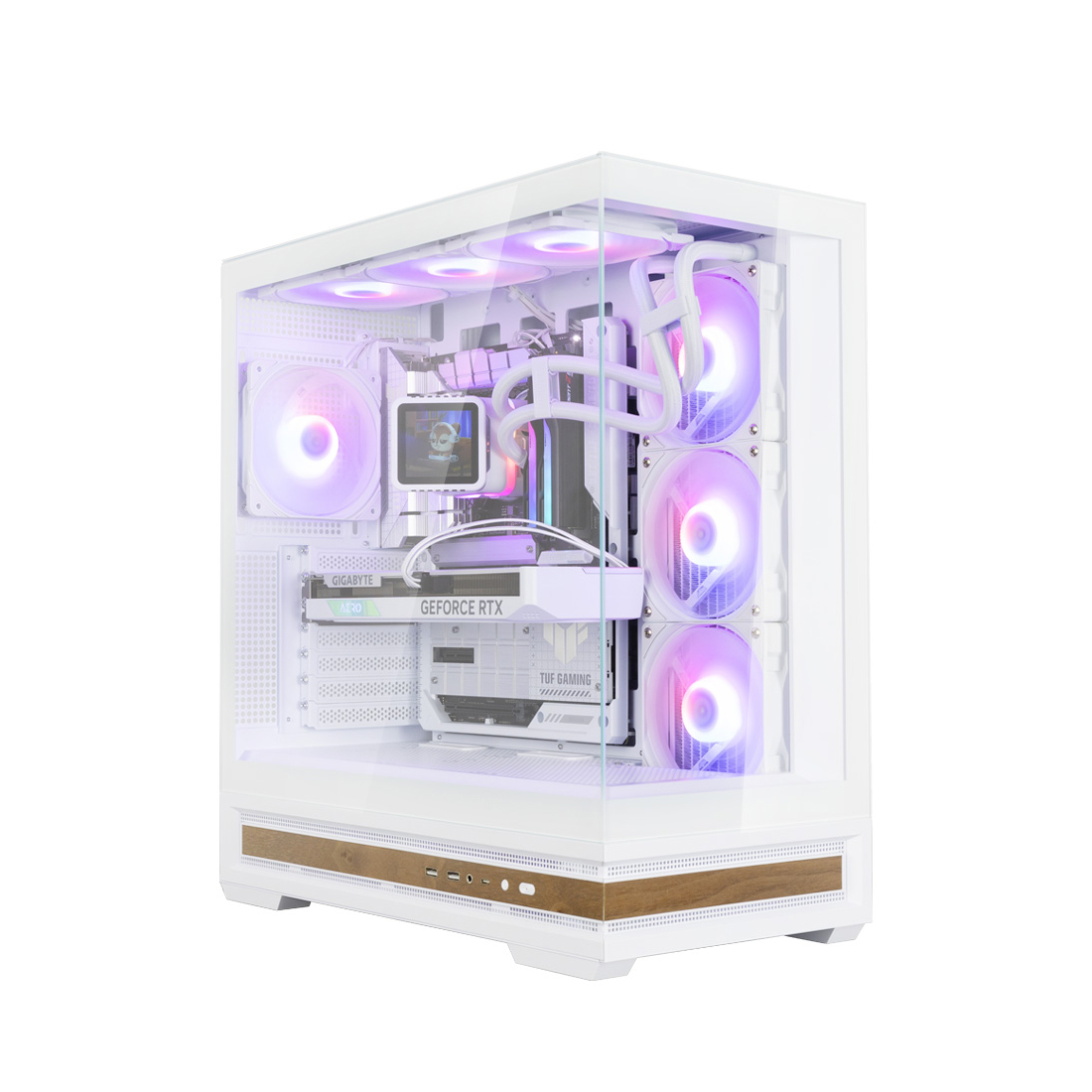 Корпус Zalman P40 NAMU White [Midi Tower, 3 x 120 мм, белый]