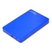 Коробка для 2,5" жестких дисков Gembird EE2-U2S-40P-B, Синий External Case SATA to USB 2.0, power via USB, Blue