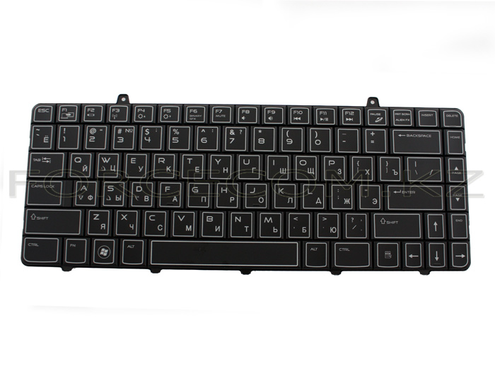 Клавиатура для ноутбука Dell Alienware M11x/ R2/ R3, RU, подсветка, черная