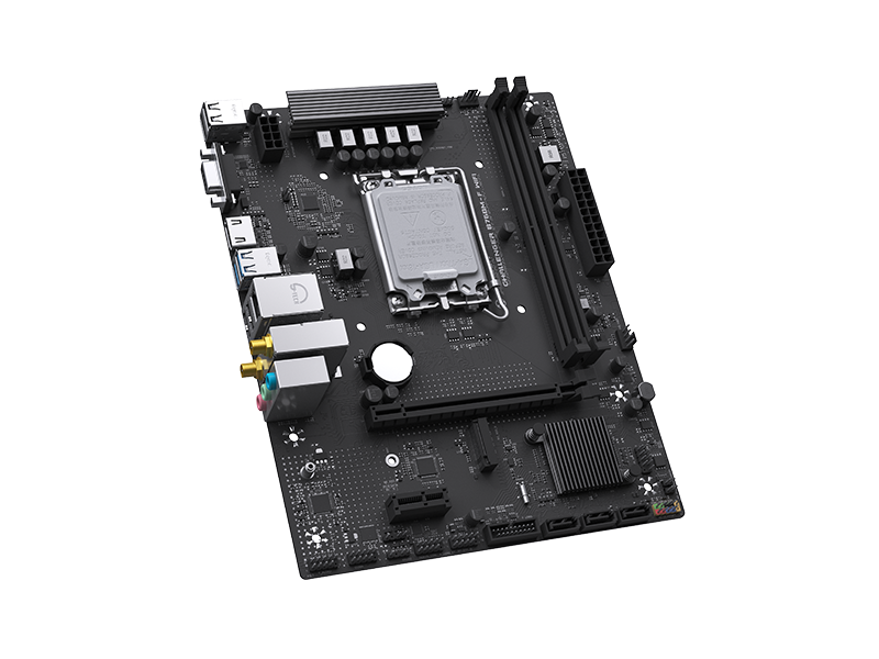 Материнская плата Maxsun Challenger B760M-F WIFI [LGA 1700, Intel B760, 2xDDR 4, 1xM.2, 1xPCI-E x16, Micro-ATX]