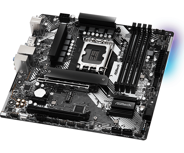 Материнская плата ASRock B760M PRO-A/D4 [LGA 1700, Intel B760, 4xDDR 4, 2xM.2, 2xPCI-E x16, Micro-ATX]