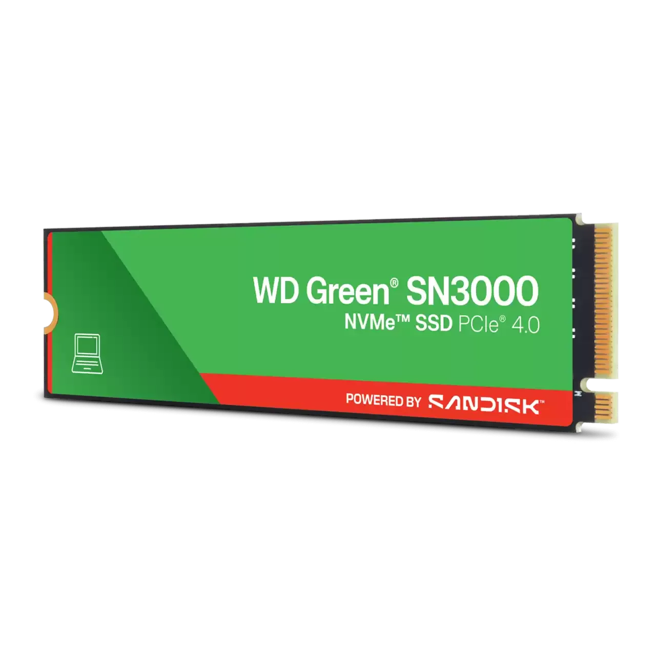 Твердотельный накопитель SSD Western Digital Green SN3000 OEM (WDS100T4G1E) [1 ТБ, M.2, PCI-E, чтение: 5000 МБ/c, запись: 4200 МБ/c]