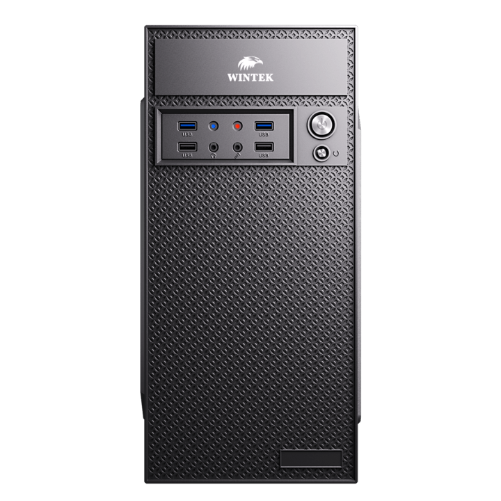 Корпус Wintek K260-A450-12F [Mini Tower, черный]