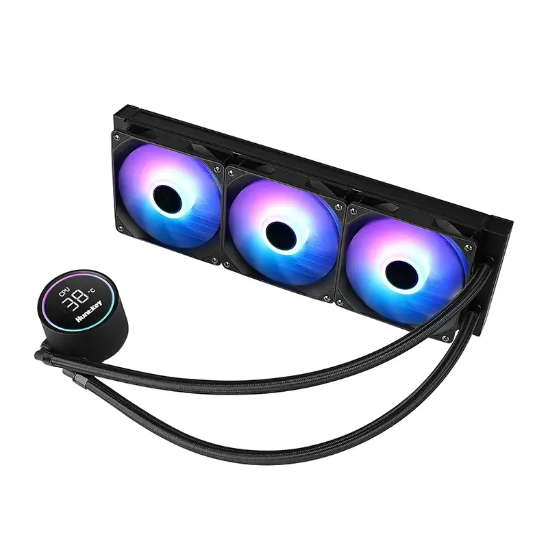 Система охлаждения HuntKey GX360R Blacktip Shark [120 мм, 1800 об/мин, 31 dBA, 4 pin]