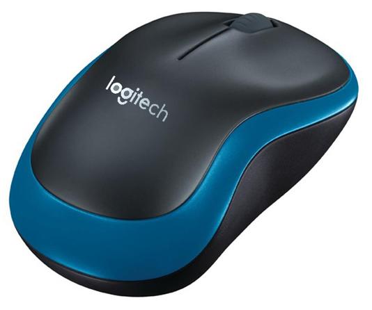 Беспроводная мышь Logitech M185 [910-002239], Черный, синий