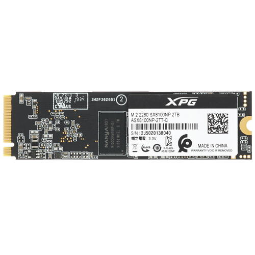 Твердотельный накопитель SSD M.2 PCIe ADATA XPG SX8100, ASX8100NP