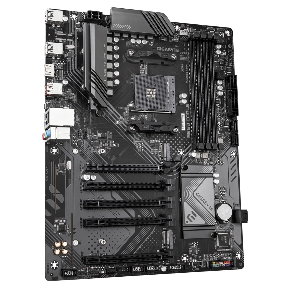 Материнская плата Gigabyte B550 EAGLE [AM5, AMD B550, 4xDDR 4, 2xM.2, 5xPCI-E x16, Standard-ATX]