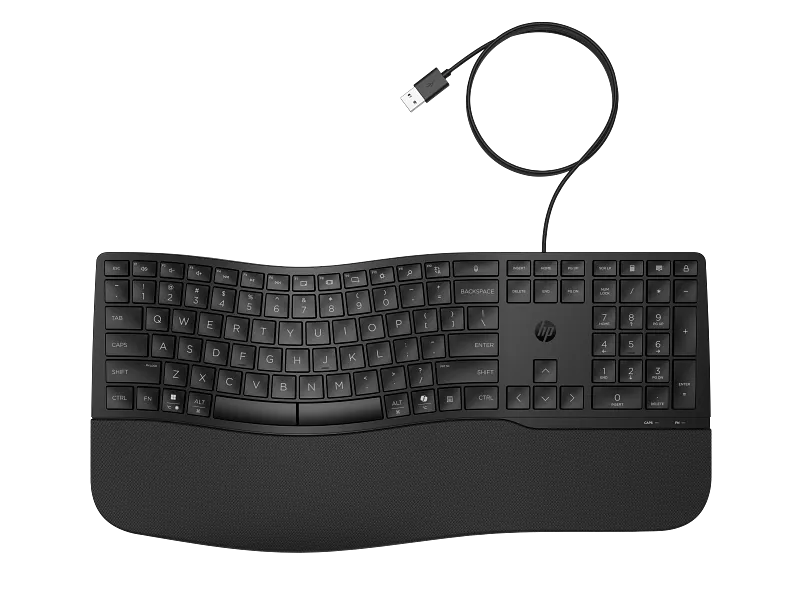 Клавиатура HP 480 (8T6M1AA) [мембранная, проводная, черная]