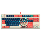 Клавиатура Bloody AT87 Proxy Boom SAVAGE [оптическая, проводная, RGB подсветка, Bloody Alpha, белая]