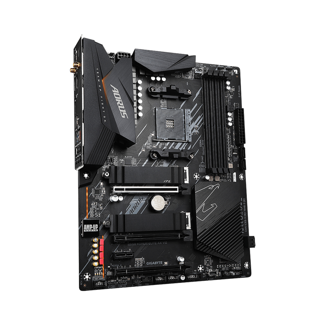 Материнская плата Gigabyte B550 AORUS ELITE AX V2 [AM4, AMD B550, 4xDDR 4, 2xM.2, 3xPCI-E x16, Standard-ATX]