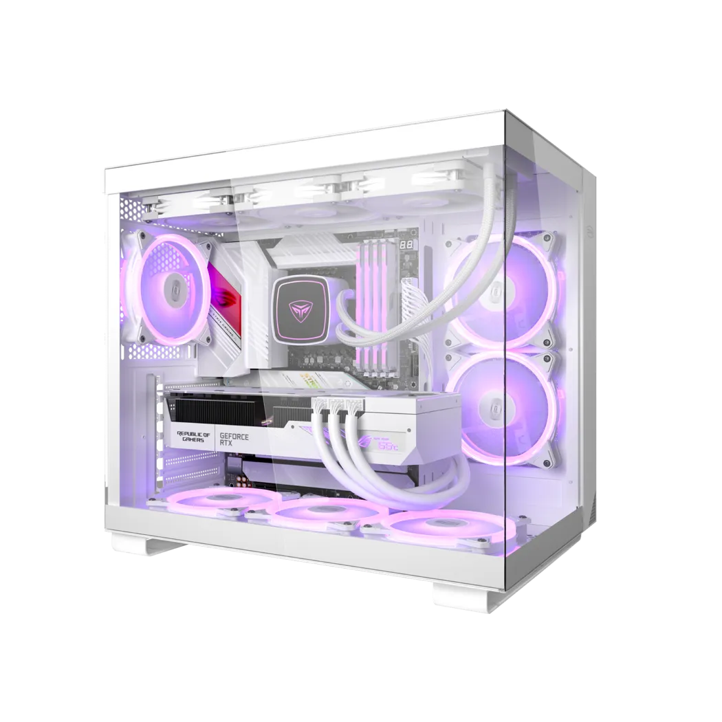 Корпус PCCooler C3T500 ARGB WH [Midi Tower, 6x 120 мм ARGB, белый]
