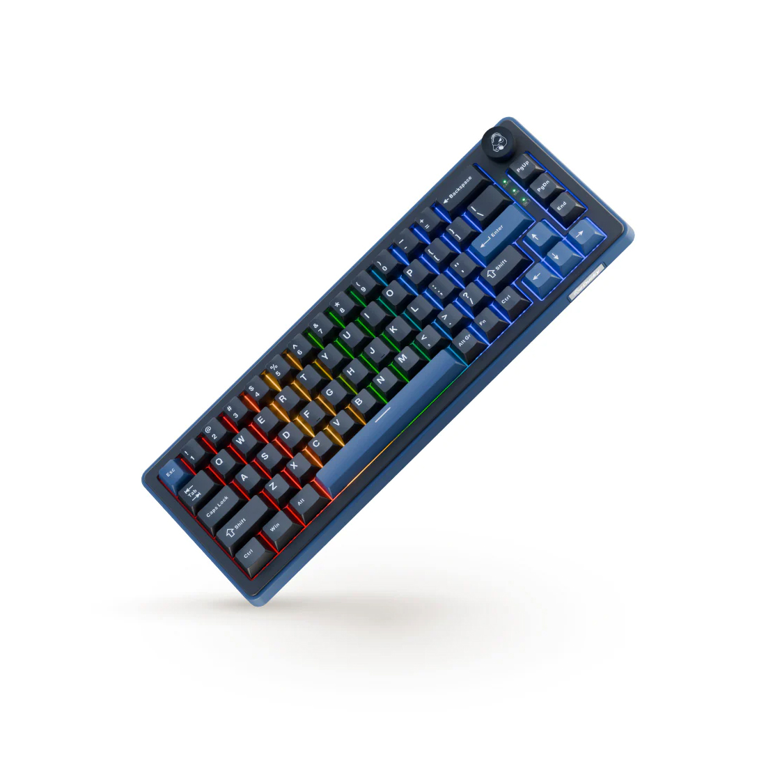 Клавиатура Ducky OK-M-75 Wine Red Switch (DKOKM2583-KWRUPDCOCH1) [механическая, проводная + беспроводная, RGB подсветка, Baby Switch, черная]