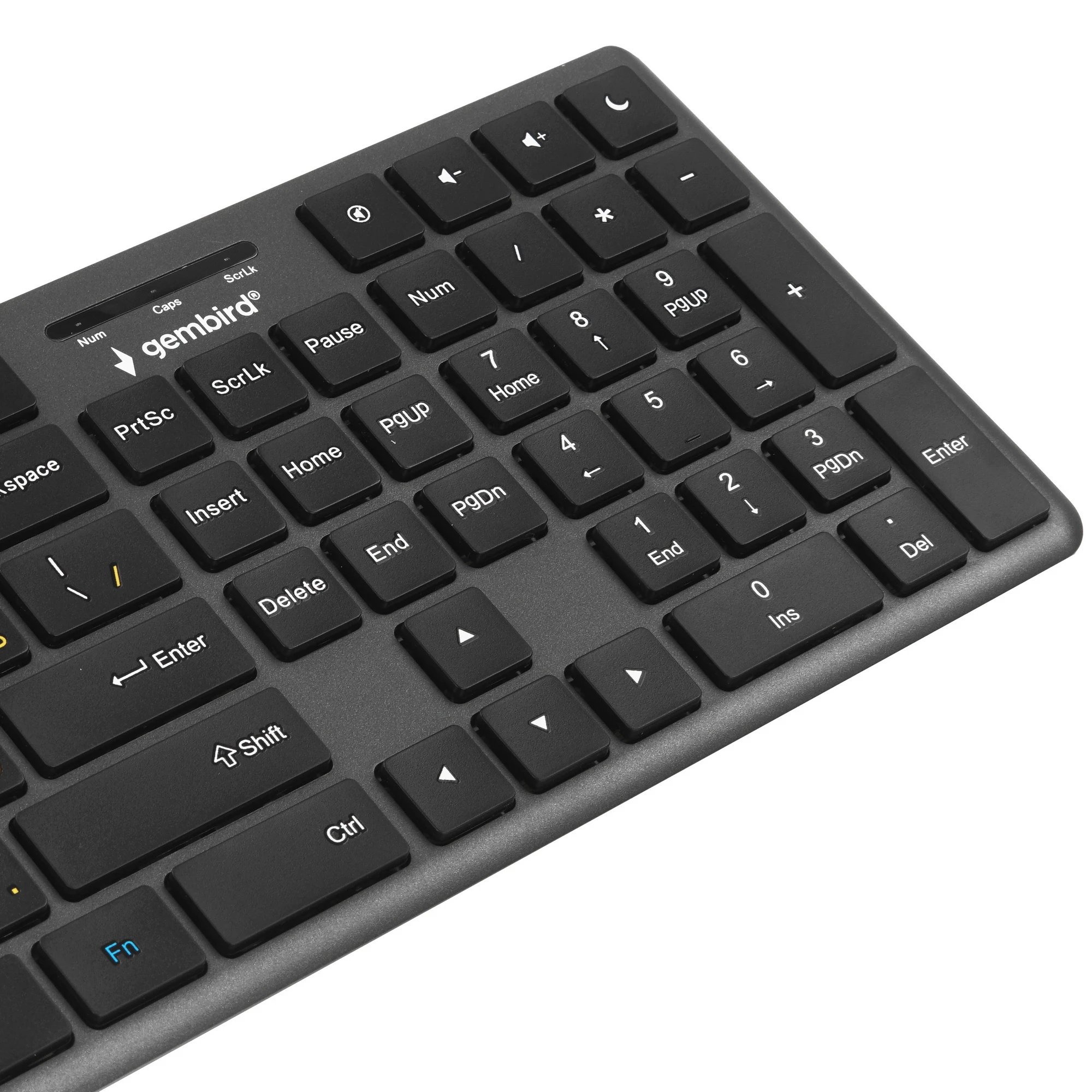 Клавиатура Gembird KB-8460 [ножничная, проводная, серая]