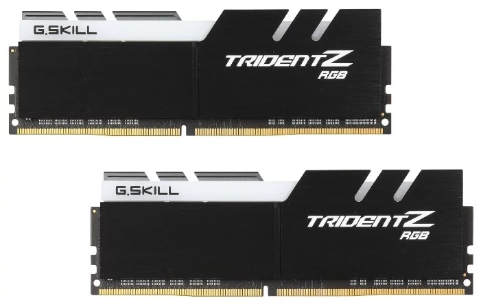 Комплект оперативной памяти G.Skill TRIDENT Z RGB (F4-3200C16D-32GTZRX), [32 ГБ DDR 4, 3200 МГц, 25600 Мб/с:, 1.35 В, подсветка, KIT]