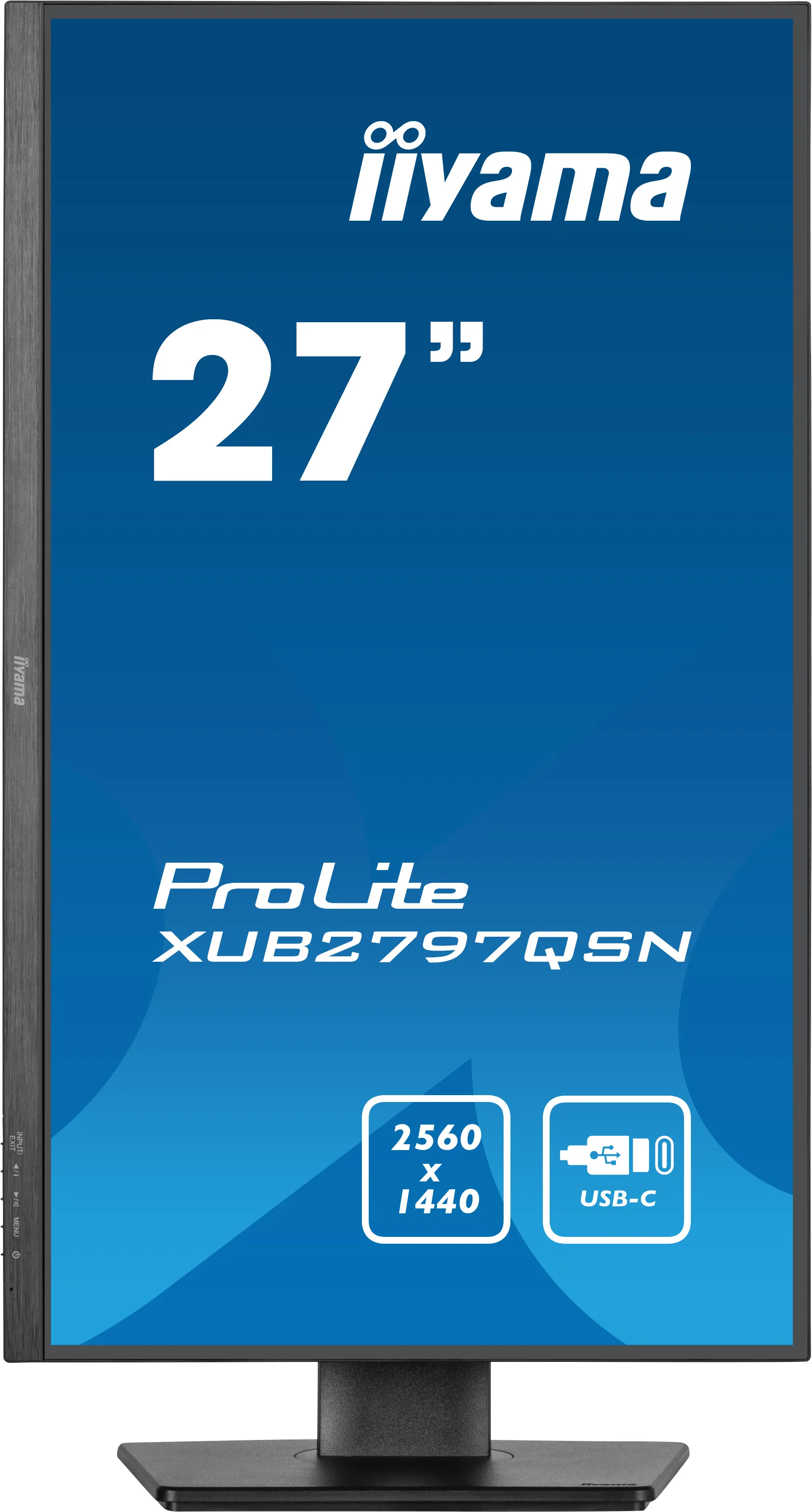 Монитор Iiyama ProLite XB2797QSN-B1 [27", IPS, 2560x1440, 100 Гц, 1 мс, HDMI, DisplayPort]