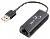 Адаптер USB на RJ-45 Gembird NIC-U2, черный