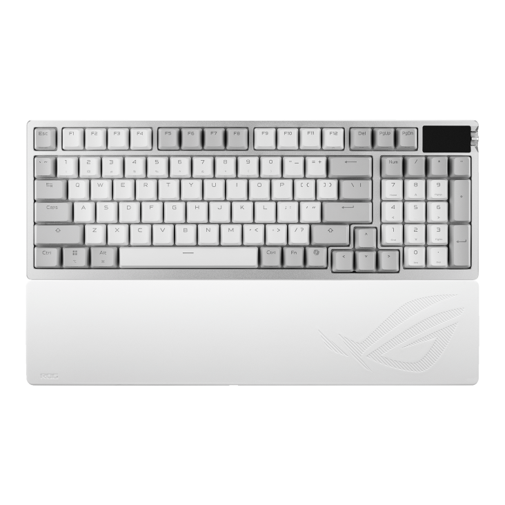 Клавиатура Asus M901 ROG AZOTH 96 HE (90MP040H-BKRA10) [Магнитная, беспроводная, клавиш - 96, подсветка, белая]