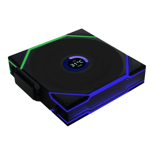 Комплект вентиляторов для корпуса Lian Li UNI FAN TL120 LCD Wireless 3x120mm Black [120 мм, 1900 об/мин, 62 CFM, 27 дБ, PWM]