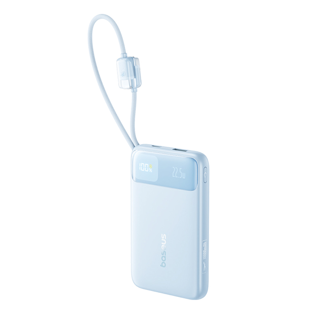 Портативный внешний аккумулятор, Baseus, EnerFill FC11, (E0027R06), 10000mAh, 22.5W, Голубой