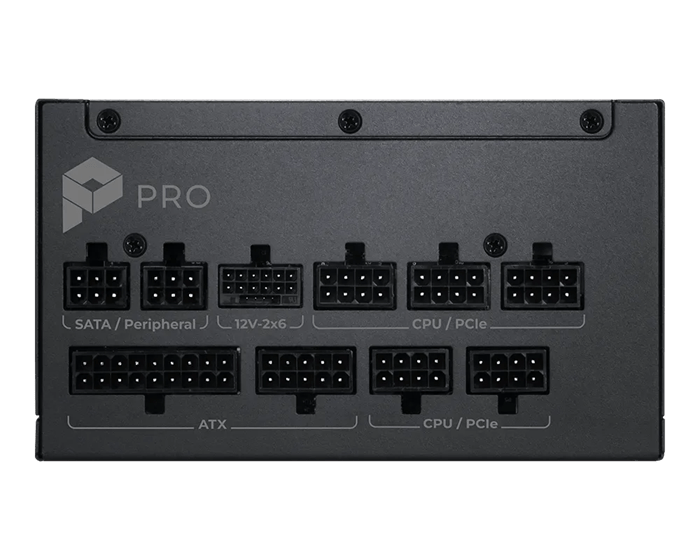 Блок питания MSI PRO A850PL PCIE5 [850 Вт, 80 PLUS Platinum, 6x SATA, 1 x 16 pin (12VHPWR), 3 x 6+2 pin PCIe, 2x 4+4 pin CPU, EPS12V, ATX]