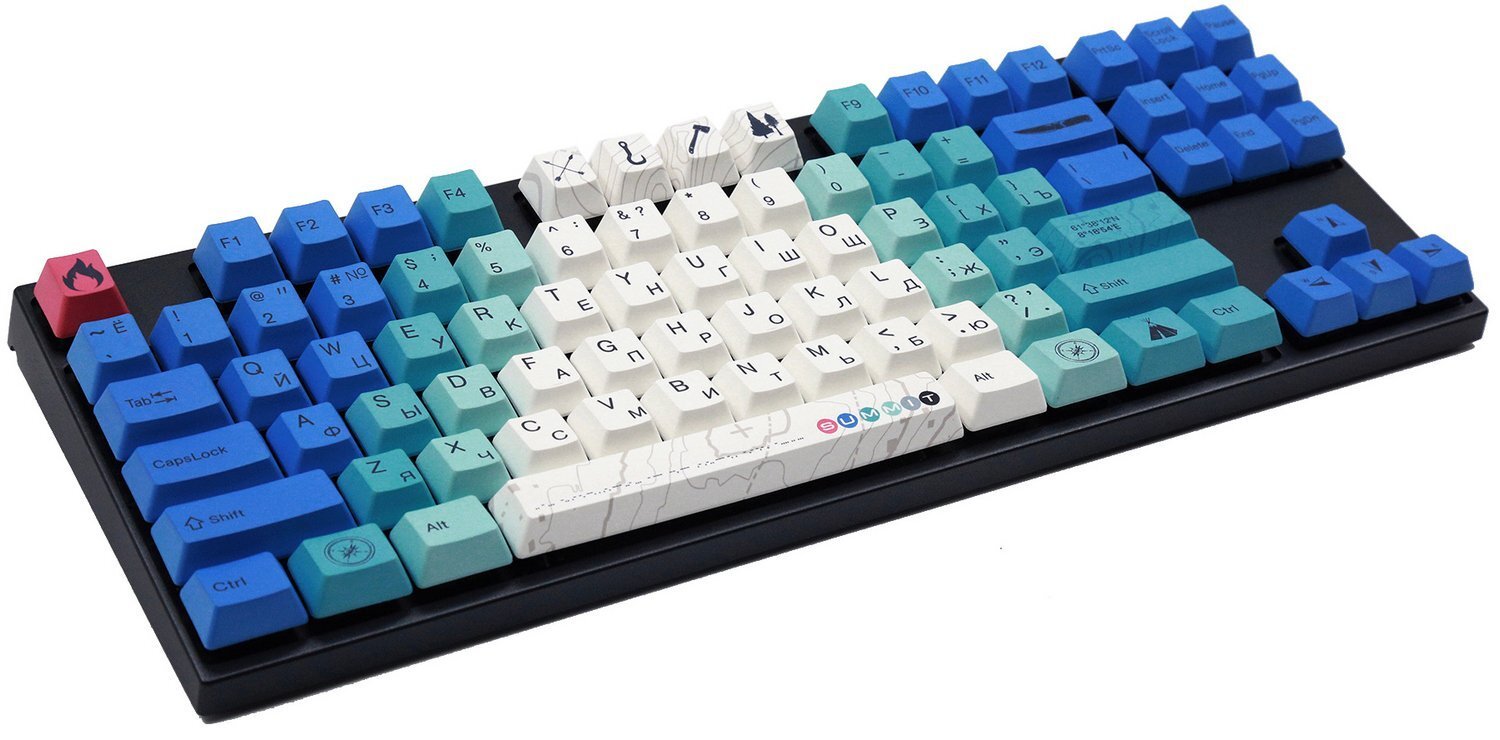 Клавиатура Varmilo VA87M Summit R2 Cherry MX Blue, RU [механическая, проводная, клавиш - 87, подсветка]