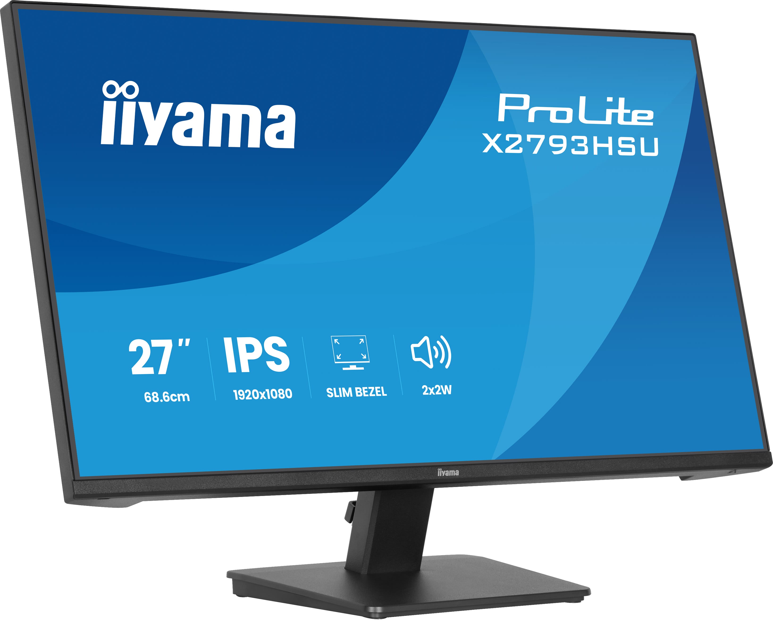 Монитор Iiyama ProLite X2793HSU-B1 [27", IPS, 1920x1080, 120Гц, 1 мс, HDMI, DisplayPort]