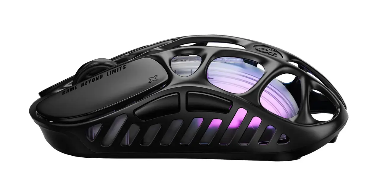 Мышь Gravastar Mercury X [беспроводная, светодиодная, 32000 DPI, 1000 Гц подсветка, черная]