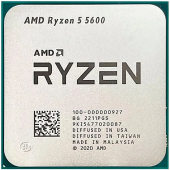 Процессор AMD Ryzen 5 5600 [AM4, 6 x 3.5 ГГц, TDP 65 Вт, OEM]