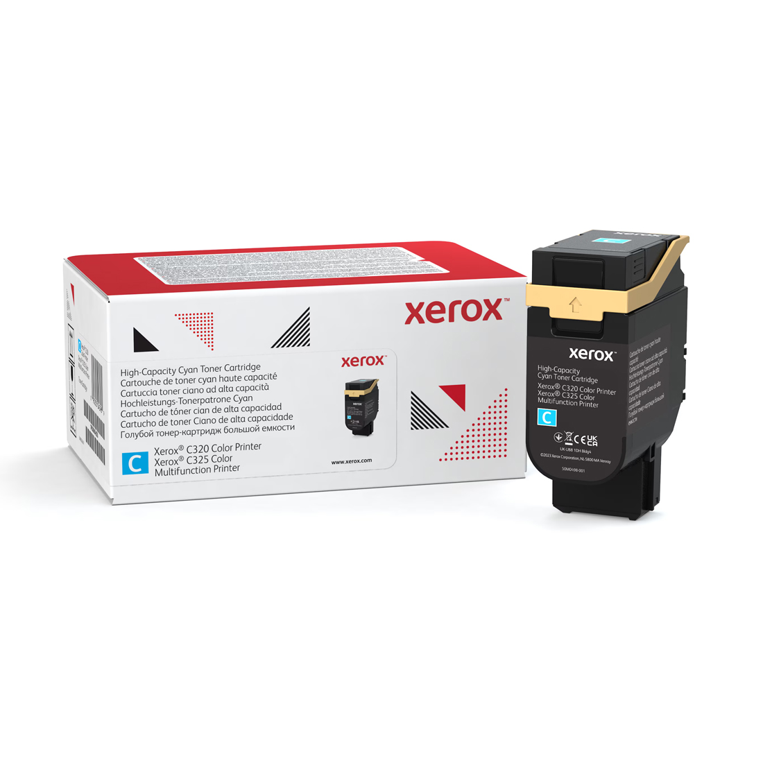 Тонер-картридж повышенной емкости Xerox 006R04832, оригинальный, голубой