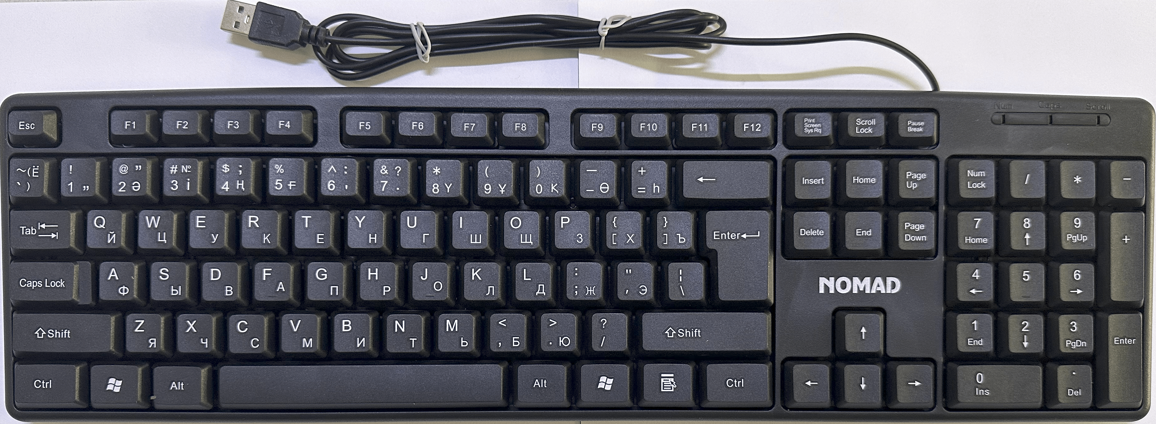 Клавиатура+мышь Nomad Dacota C-270 [мембранная, проводная, черная]