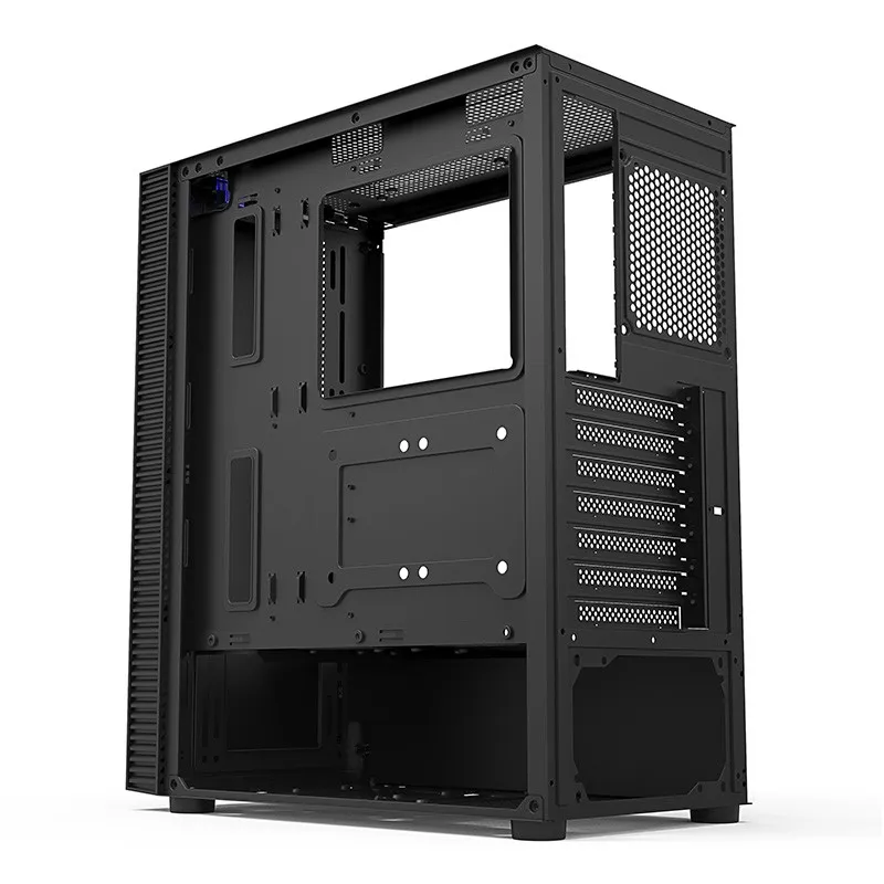 Корпус HuntKey BU530 [Midi Tower, без вентиляторов, черный]