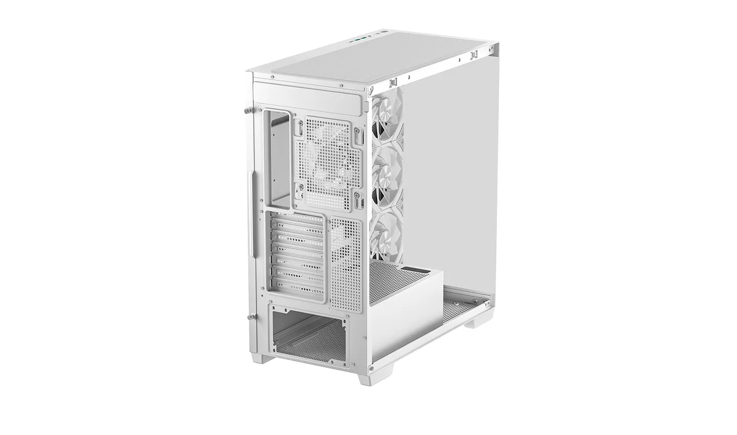Корпус DeepCool CG580 4F WH (R-CG580-WHADA4-G-1) [Midi Tower, 4x 120 мм ARGB, белый]