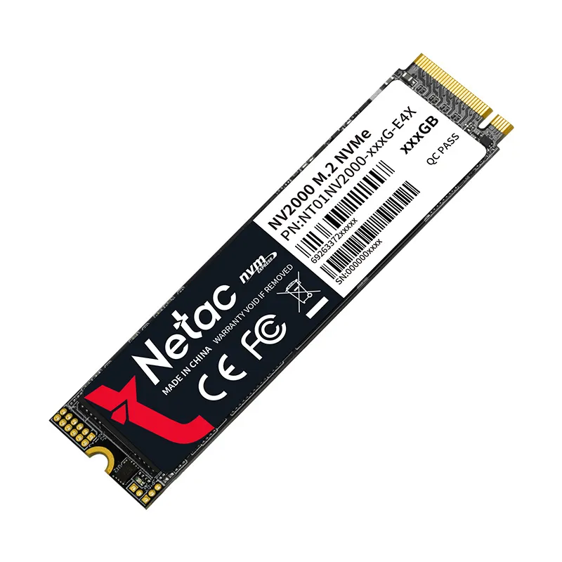 SSD накопитель Netac NV2000 (NT01NV2000-1T0-E4X) [1 ТБ, M.2 PCI-E, чтение: 2500 МБ/с, запись: 2100 МБ/с, 3D V-NAND]