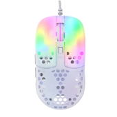 Мышь Xtrfy MZ1 (MZ1-RGB-WHITE-TP) [проводная, светодиодная, 16000 DPI, 1000 Гц, подсветка, белый]