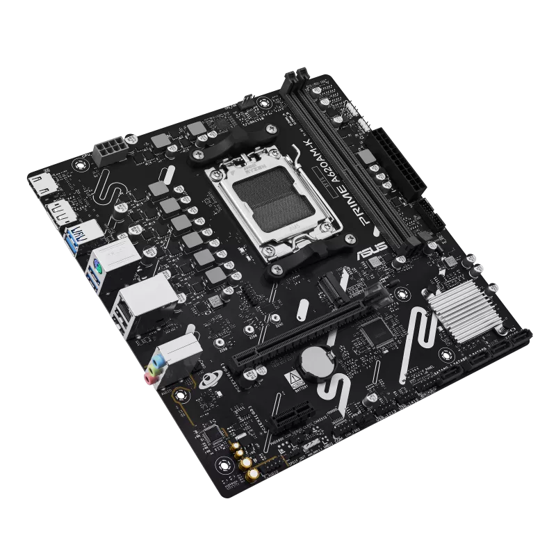 Материнская плата Asus PRIME A620AM-K [AM5, AMD A620, 2xDDR 5, 1xM.2, 1xPCI-E x16, Micro-ATX]