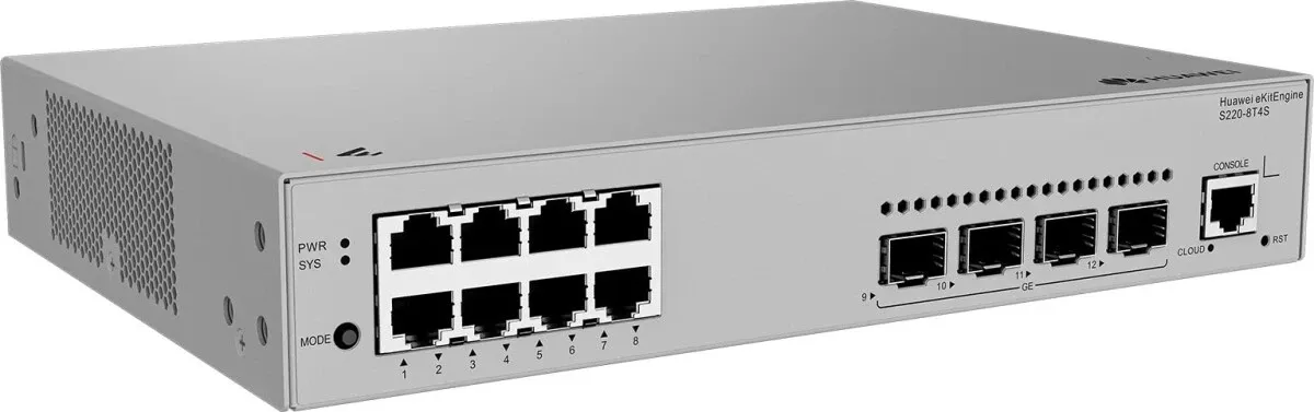 Коммутатор Huawei S220-8T4S - купить в интернет-магазине Forcecom.kz Коммутатор Huawei S220-8T4S