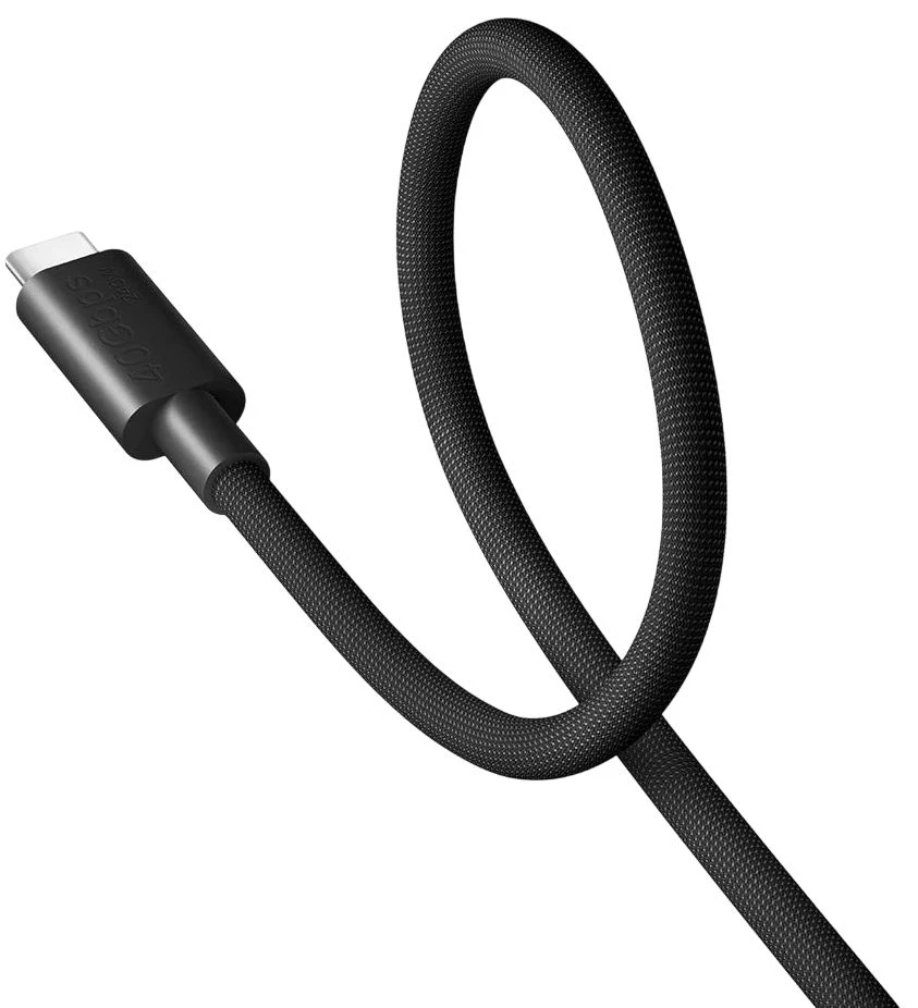 Интерфейсный кабель Xiaomi 6A High-speed USB4 Braided USB-C to USB-C Cable (1m) Черный