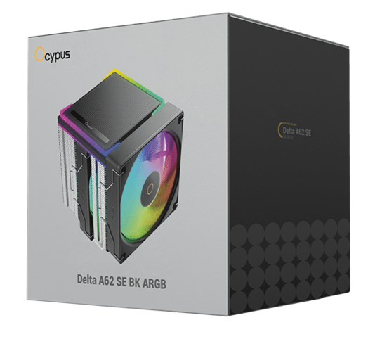 Система охлаждения Ocypus Delta A62 SE BK ARGB [120 x 120 мм, 2000 об/мин, 29 дБ, 4 pin]