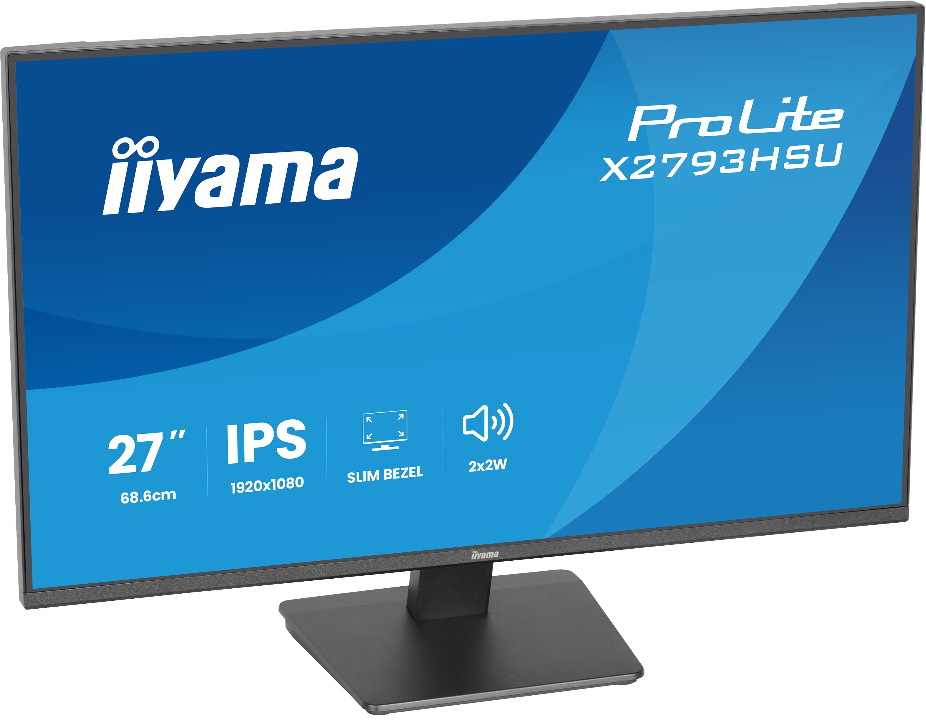 Монитор Iiyama ProLite X2793HSU-B1 [27", IPS, 1920x1080, 120Гц, 1 мс, HDMI, DisplayPort]