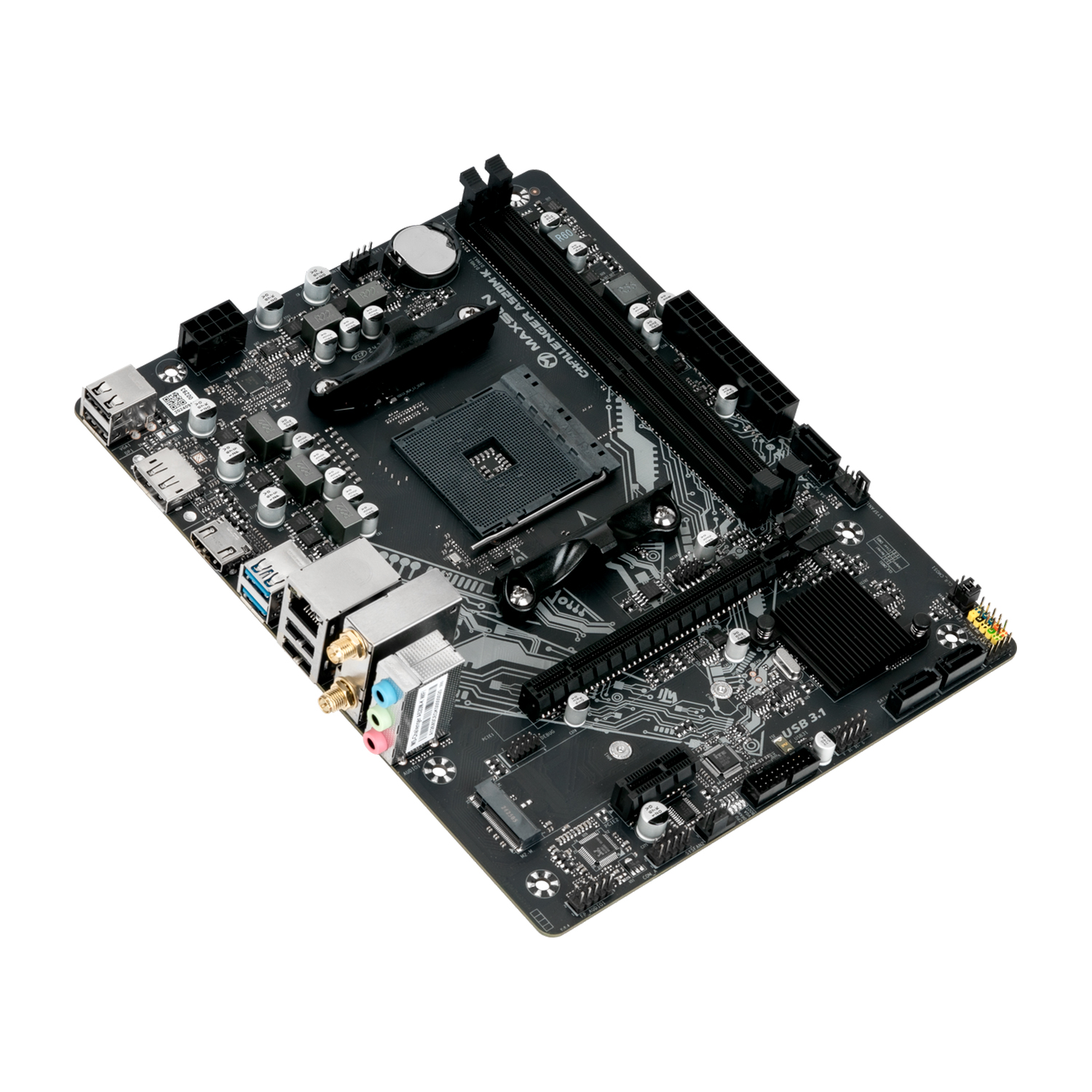Материнская плата Maxsun A520M-K WIFI [AM4, AMD A520, 2xDDR 4, 1xM.2, 1xPCI-E x16, Micro-ATX]