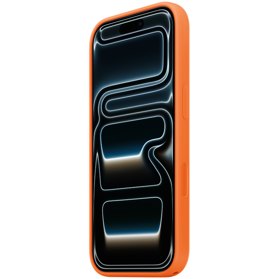 iPhone 17 Pro Silicone Case with MagSafe - Orange (MGFE4ZM/A), Model A3559