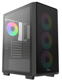 Корпус Ocypus Gamma C60 ARGB (Gamma-C60-BKG400XX-GL) [Midi Tower, 4 x 120 мм ARGB, черный]