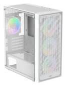 Корпус Ocypus Gamma C50 WH ARGB (Gamma-C50-WHG400XX-GL) [Mini Tower, 4 x 120 мм, белый]